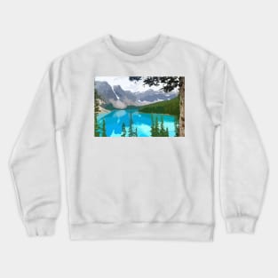 Lake Louise Digital Painting Crewneck Sweatshirt